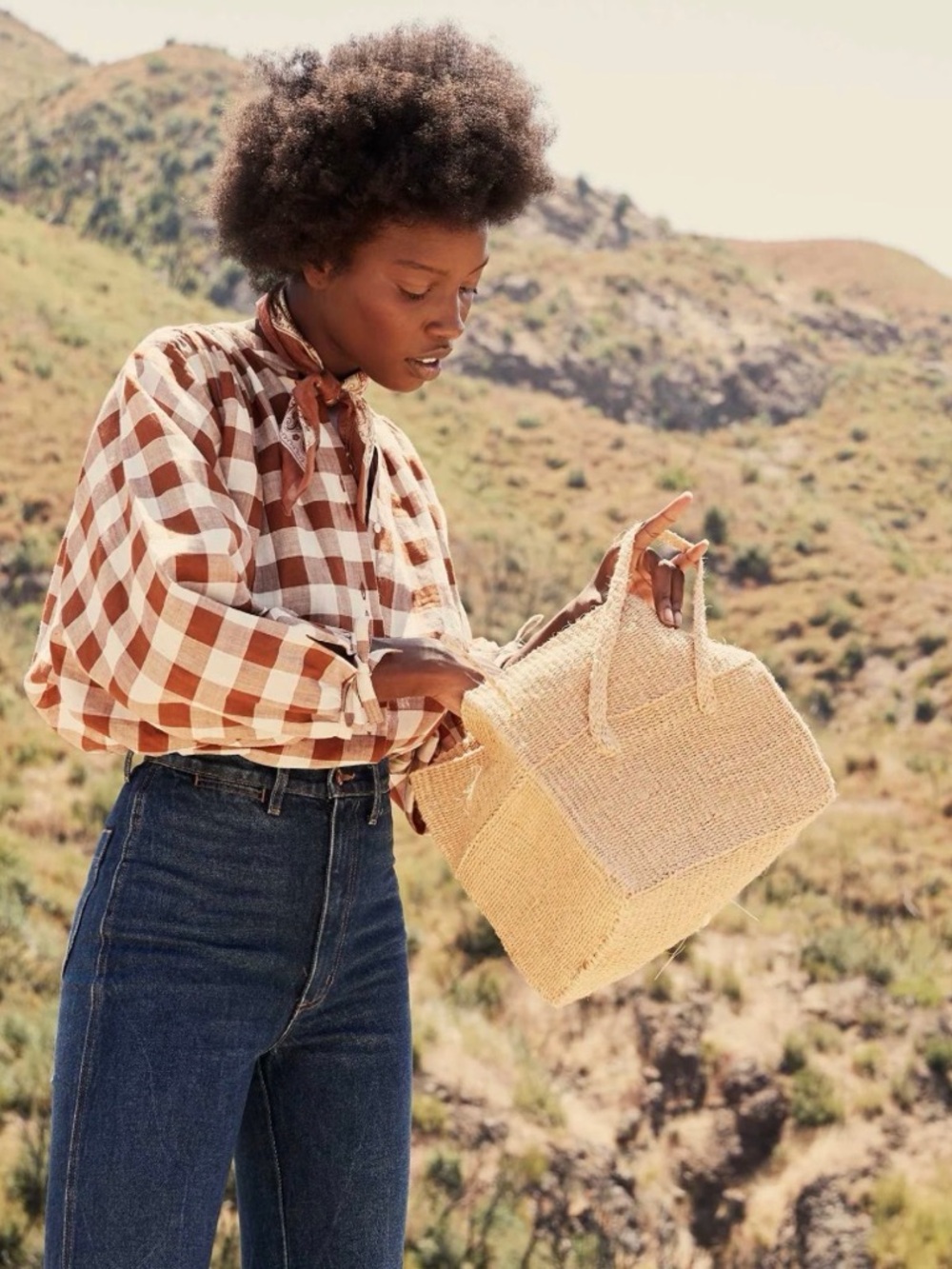 Doen O’Keefe Top x Heather Taylor - Brown and White Gingham